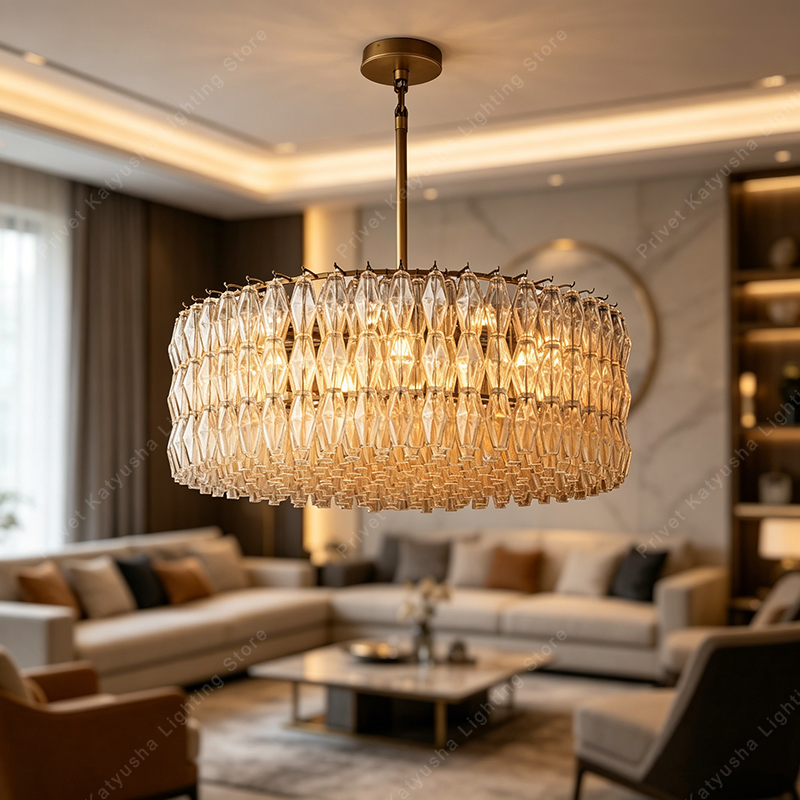 Lighting Decor Wow - Get This Wow Amber Glass Chandelier
