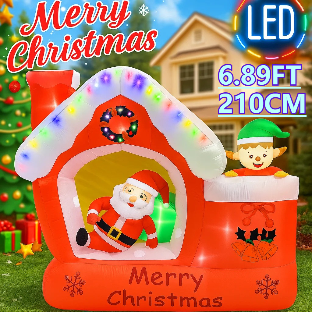 Santa'S Elves Holiday Lighting & Decor Llc - 7FT Giant Holiday Lighting With LED