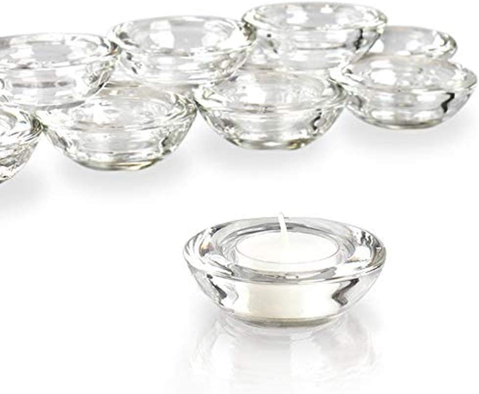 Candle Holder Set - Set of 24 Clear Tealight Candle