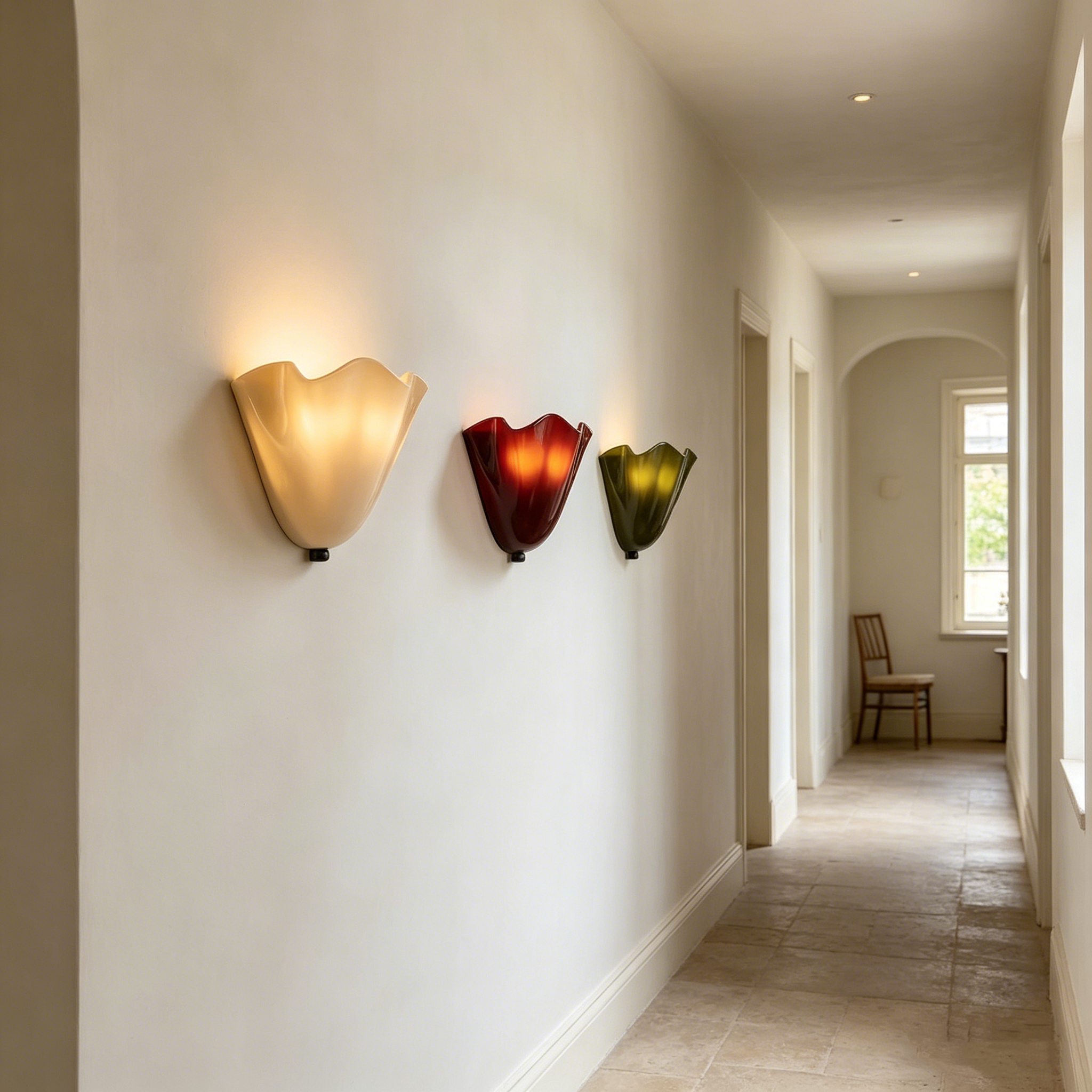 Foyer Lighting Wall Decor - French Shell Shape Background Wall Living