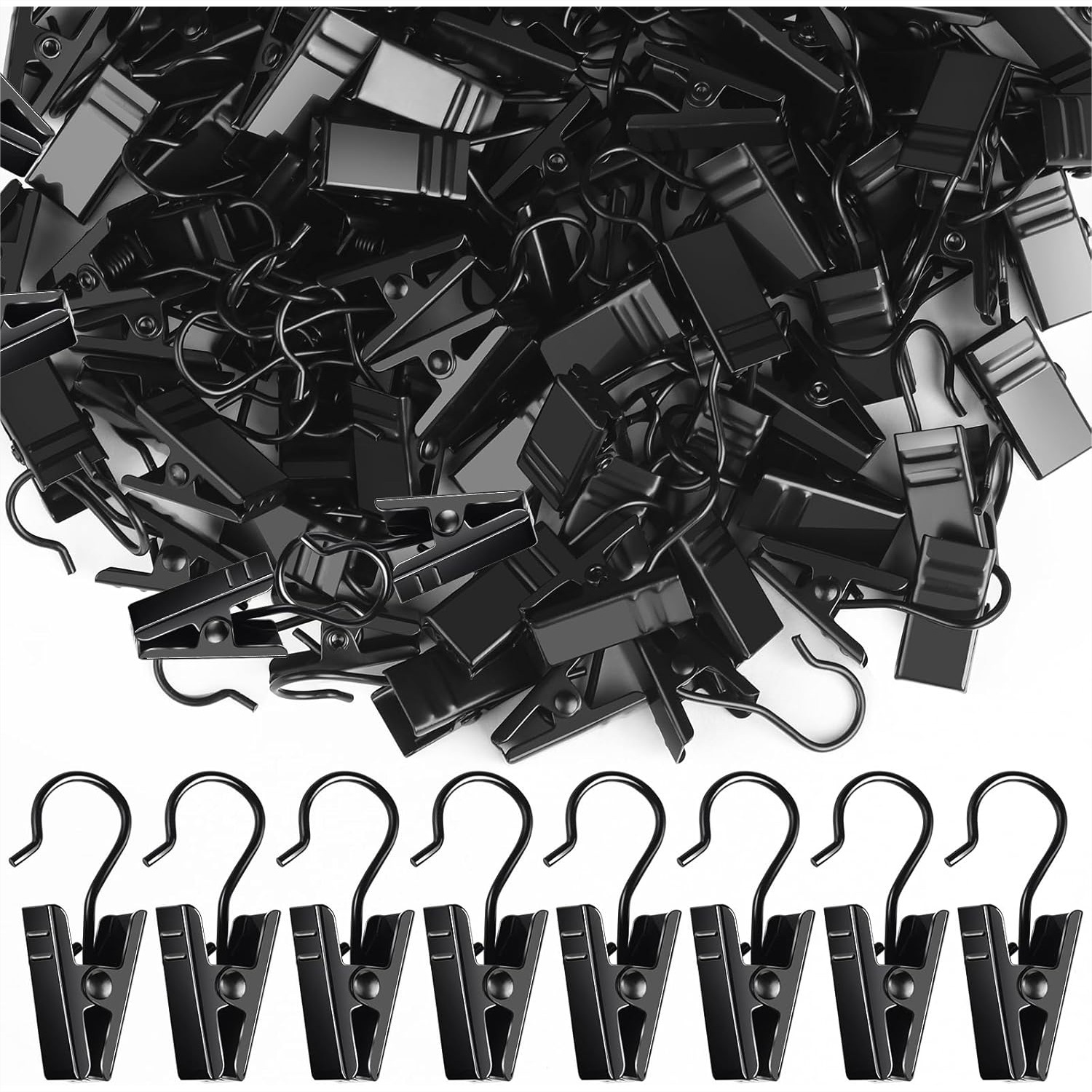 String Light Outdoor - 100 Pack Small Curtain Clips for