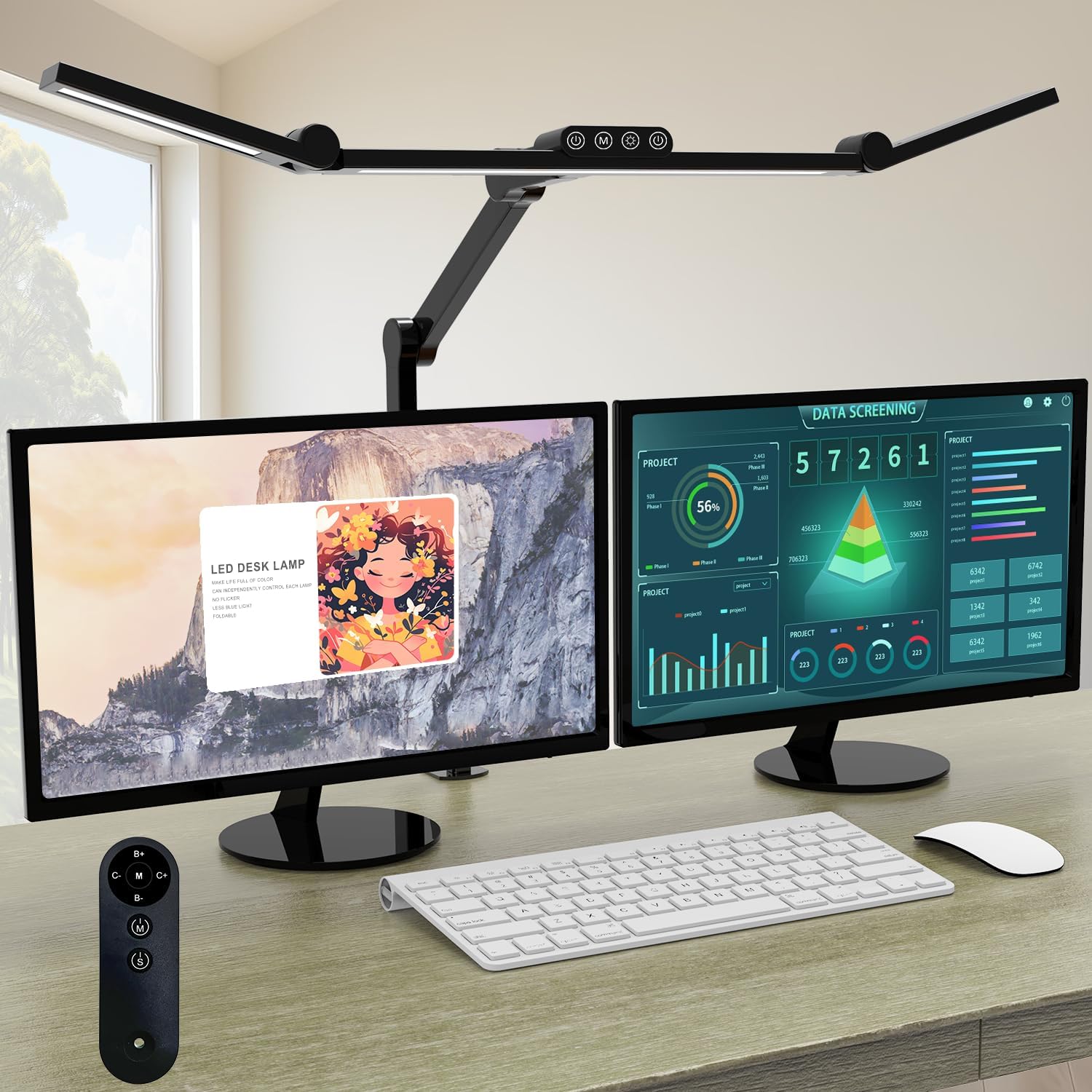 Home Lighting & Decor St Catharines On - 24W LED Desk Lamp with Clamp,