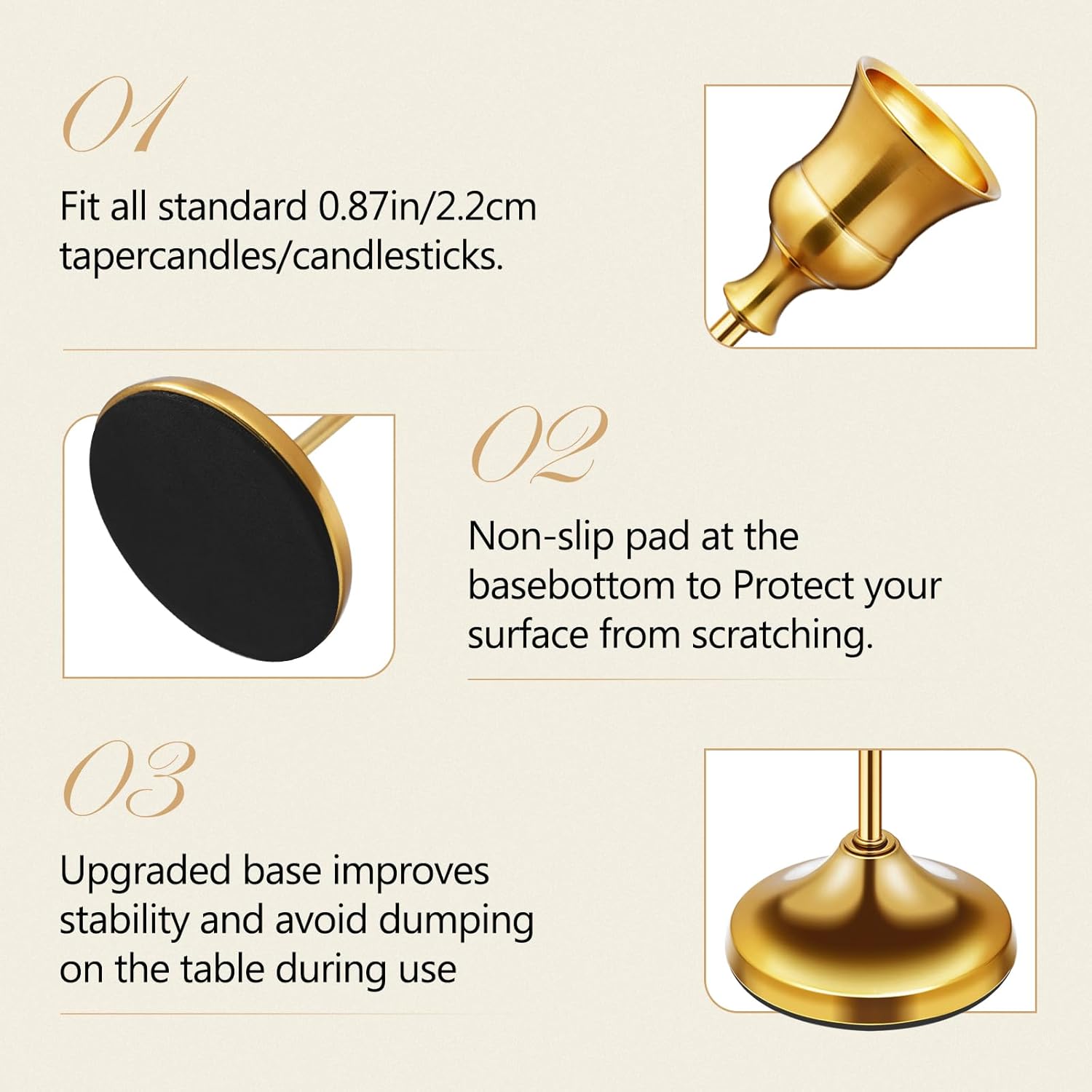Metal Taper Candle Holders Set - Candle Holder Set 评论和价格
