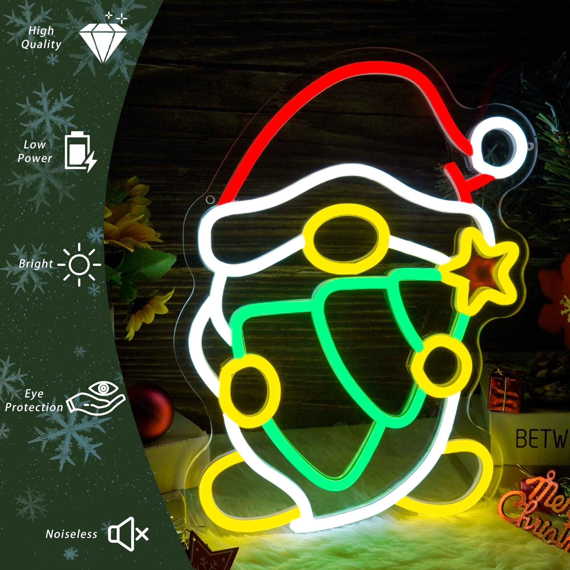 Christmas Elf Neon Sign USB Po - Santa'S Elves Holiday Lighting & Decor Llc 评论和价格