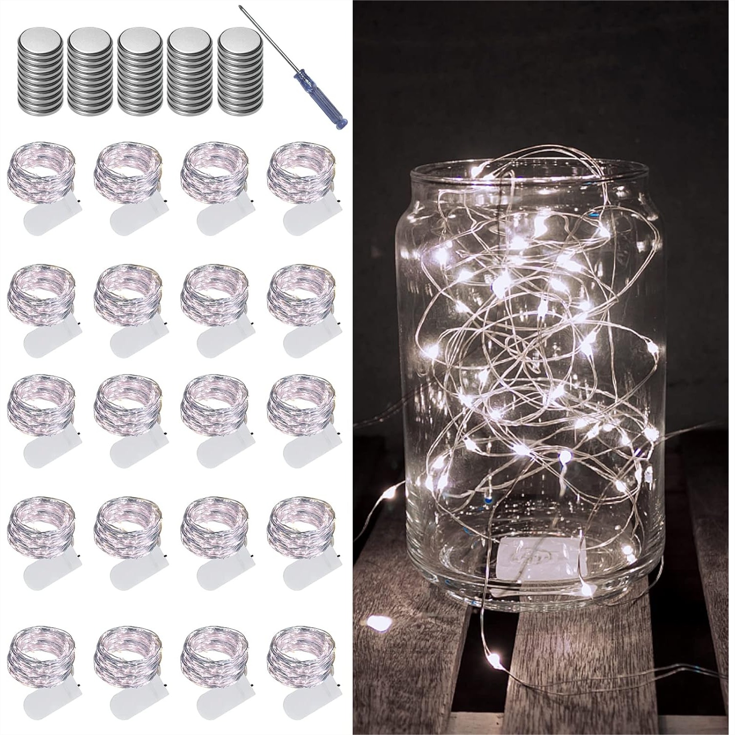20 Pack Fairy Lights Battery O - Lighting Decor Wedding 评论和价格