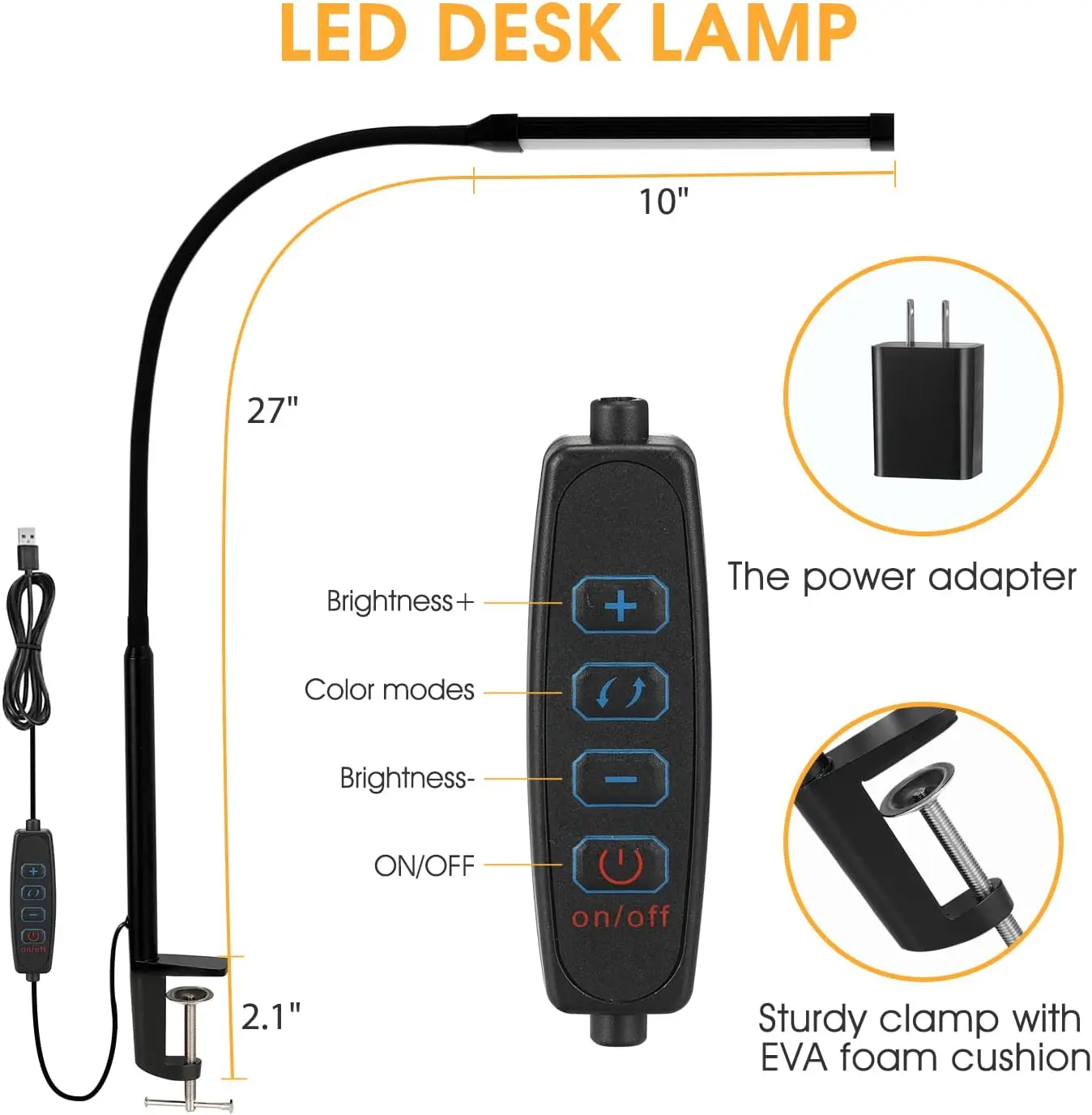 Flexible LED Desk Lamp With Cl - Home Lighting & Decor St Catharines On 评论和价格
