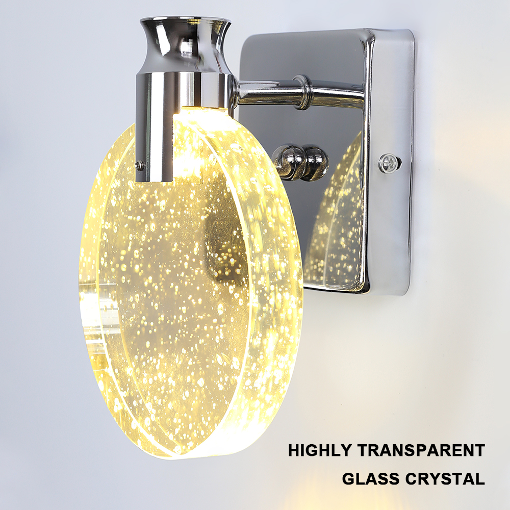 Modern Crystal Interior LED Wa - Lighting Room Decor Items 评论和价格