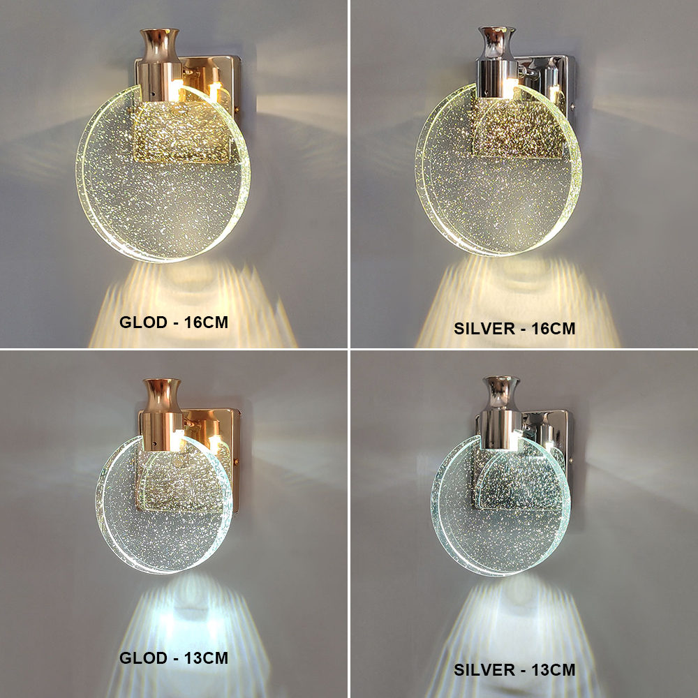 Modern Crystal Interior LED Wa - Lighting Room Decor Items 评论和价格