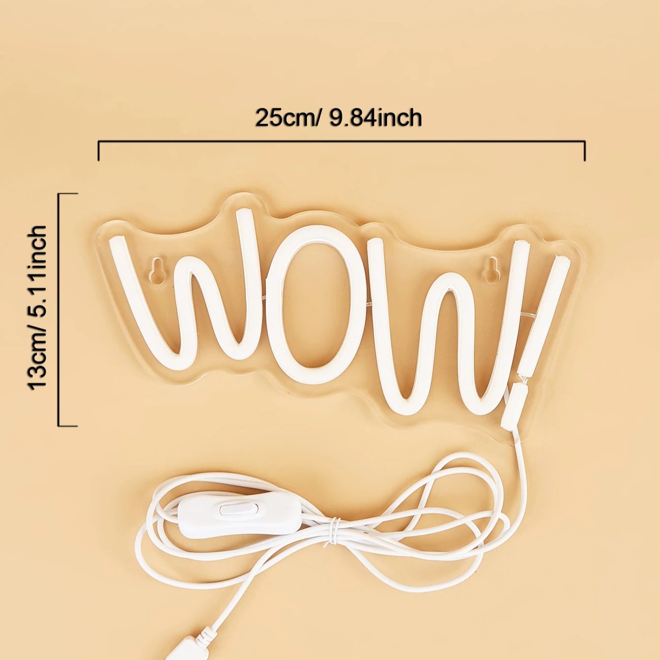 Chi-buy LED Neon WOW  USB Powe - Lighting Decor Wow 评论和价格