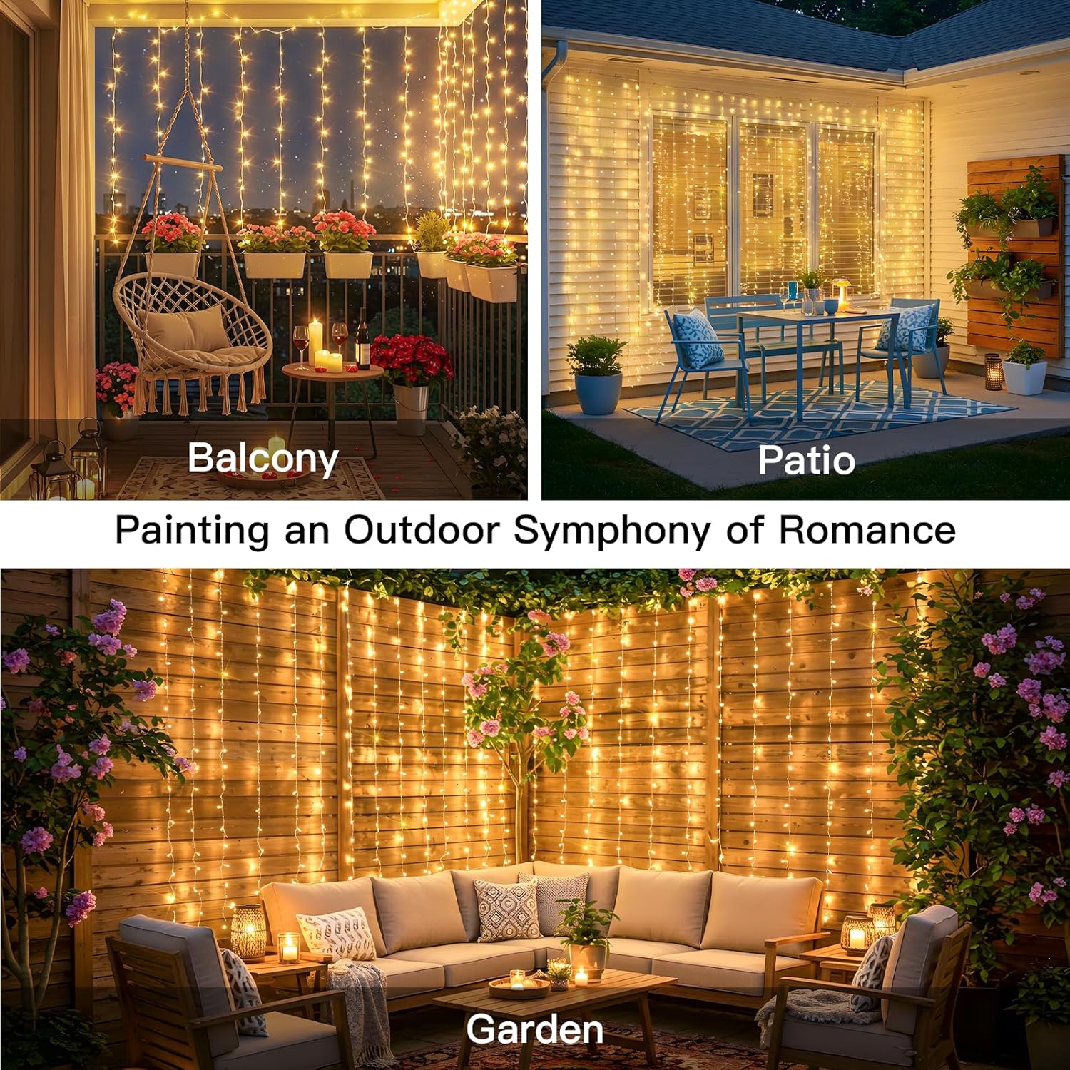 Curtain Lights For Bedroom 200 - String Light Outdoor 评论和价格