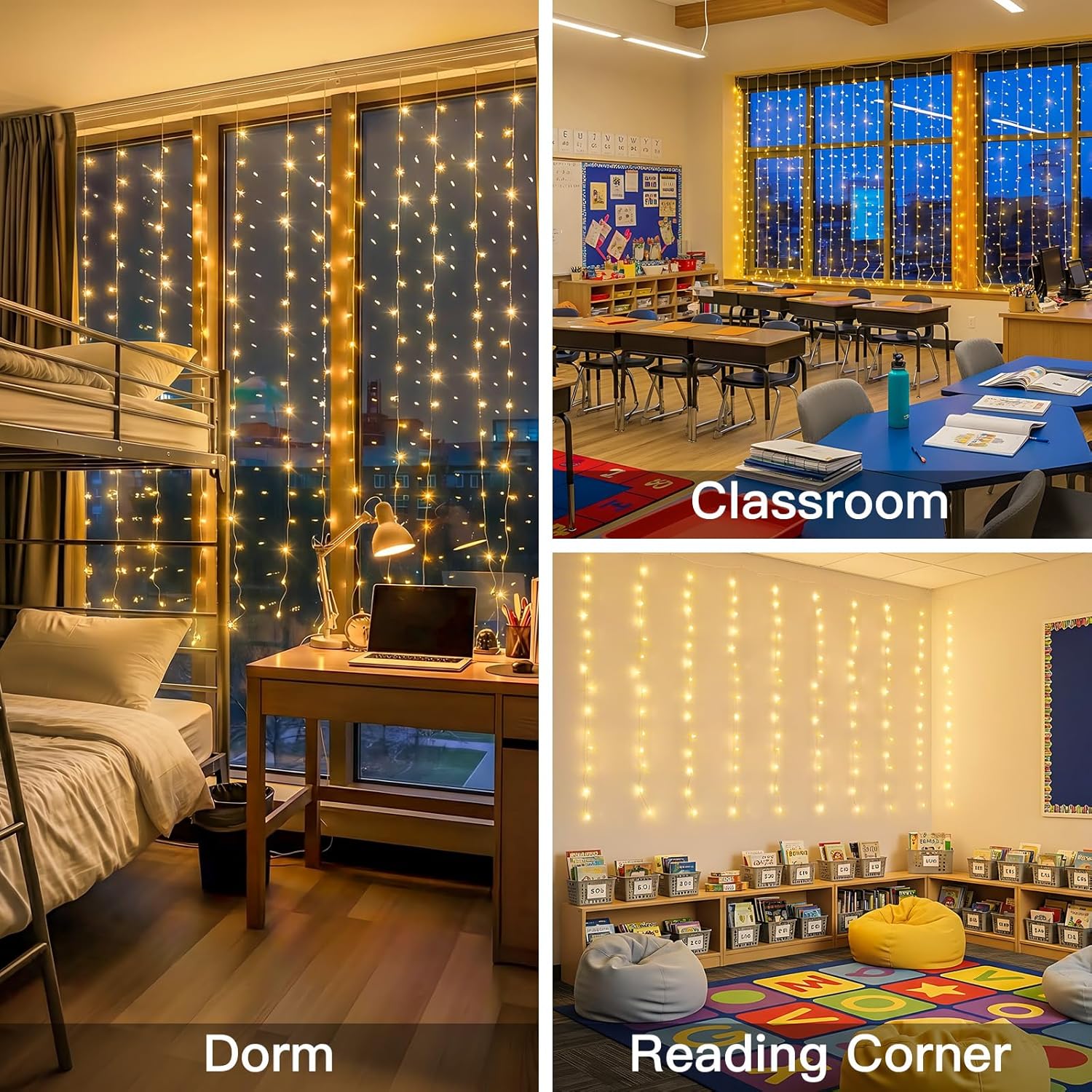 Curtain Lights For Bedroom 200 - String Light Outdoor 评论和价格