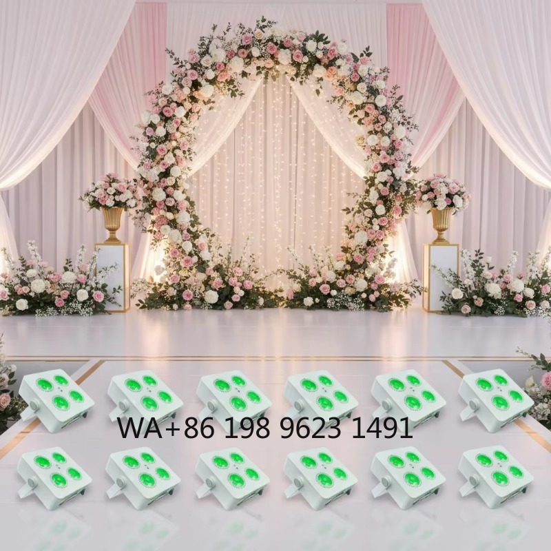 4X18W RGBWA+UV 6IN1 Mini Wirel - Lighting Decor Wedding 评论和价格