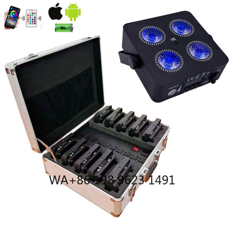 4X18W RGBWA+UV 6IN1 Mini Wirel - Lighting Decor Wedding 评论和价格