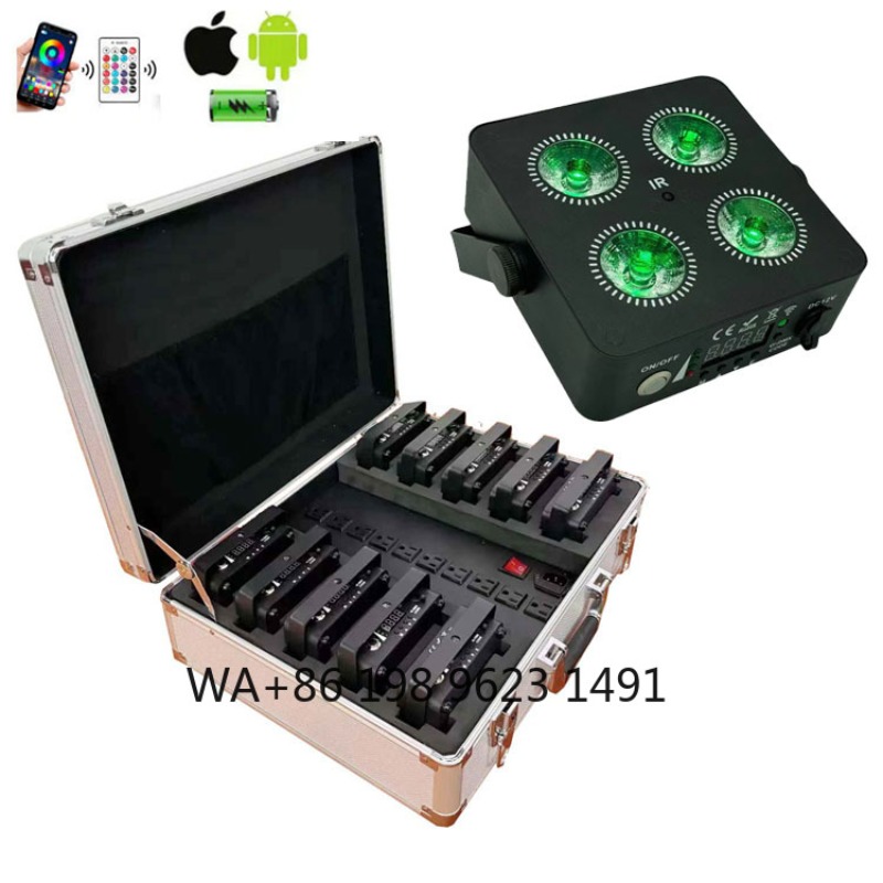 4X18W RGBWA+UV 6IN1 Mini Wirel - Lighting Decor Wedding 评论和价格