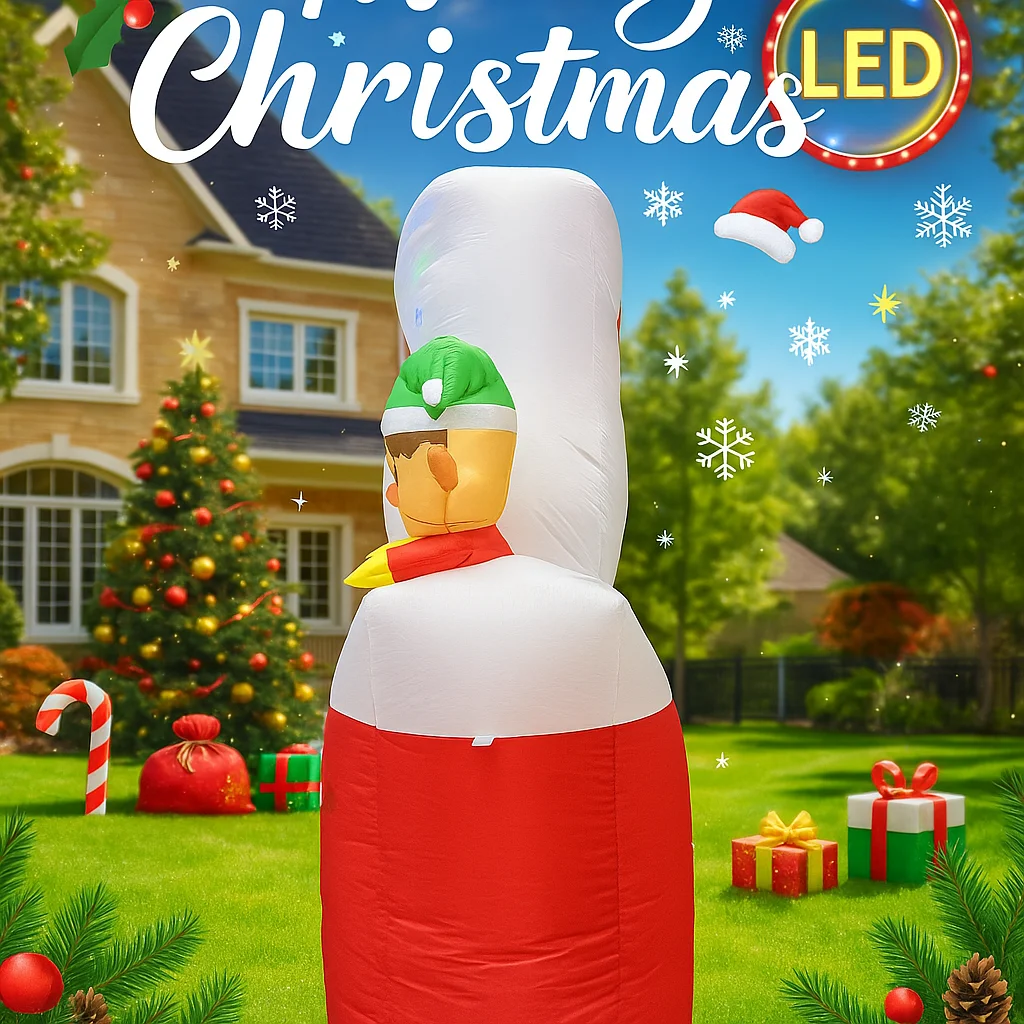 7FT Giant Holiday Lighting Wit - Santa'S Elves Holiday Lighting & Decor Llc 评论和价格