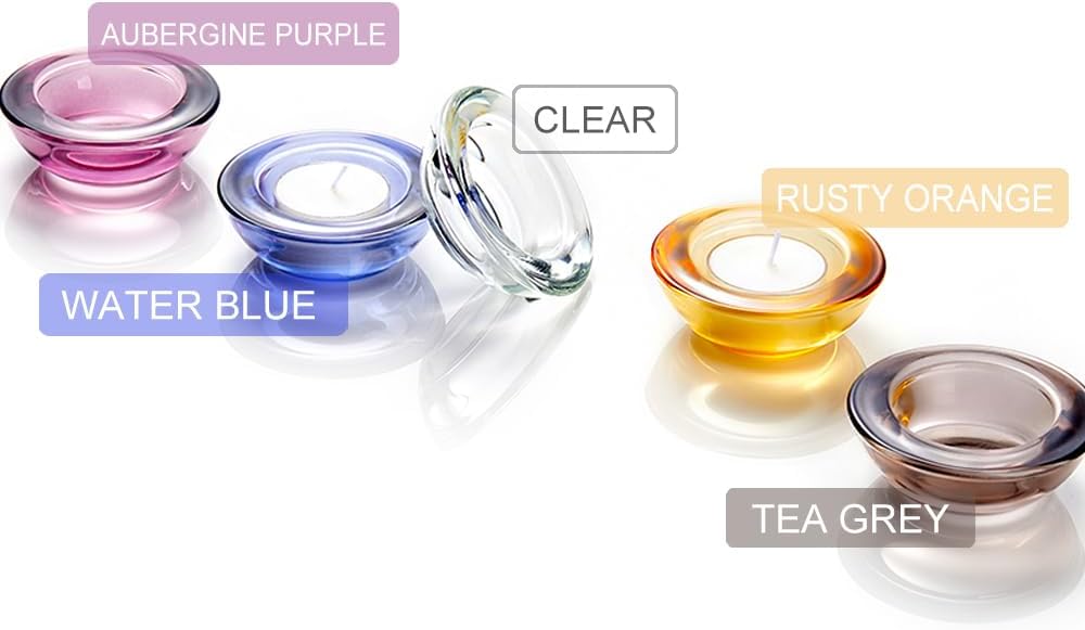 Set of 24 Clear Tealight Candl - Candle Holder Set 评论和价格
