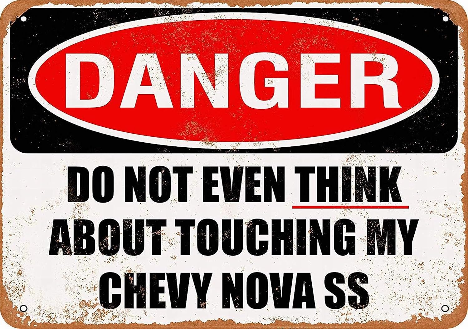 Metal Sign - Do Not My Chevy N - Nova Decor & Lighting Vase 评论和价格