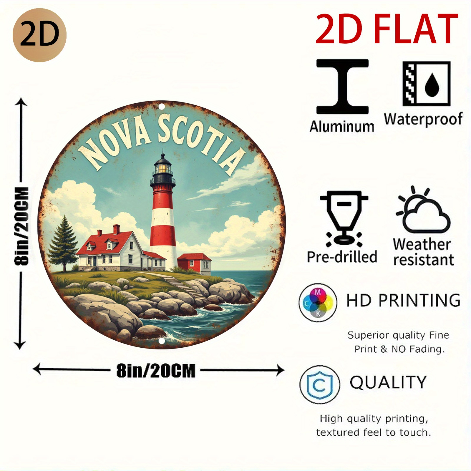 Nova Scotia Lighthouse Coastal - Nova Decor & Lighting Vase 评论和价格