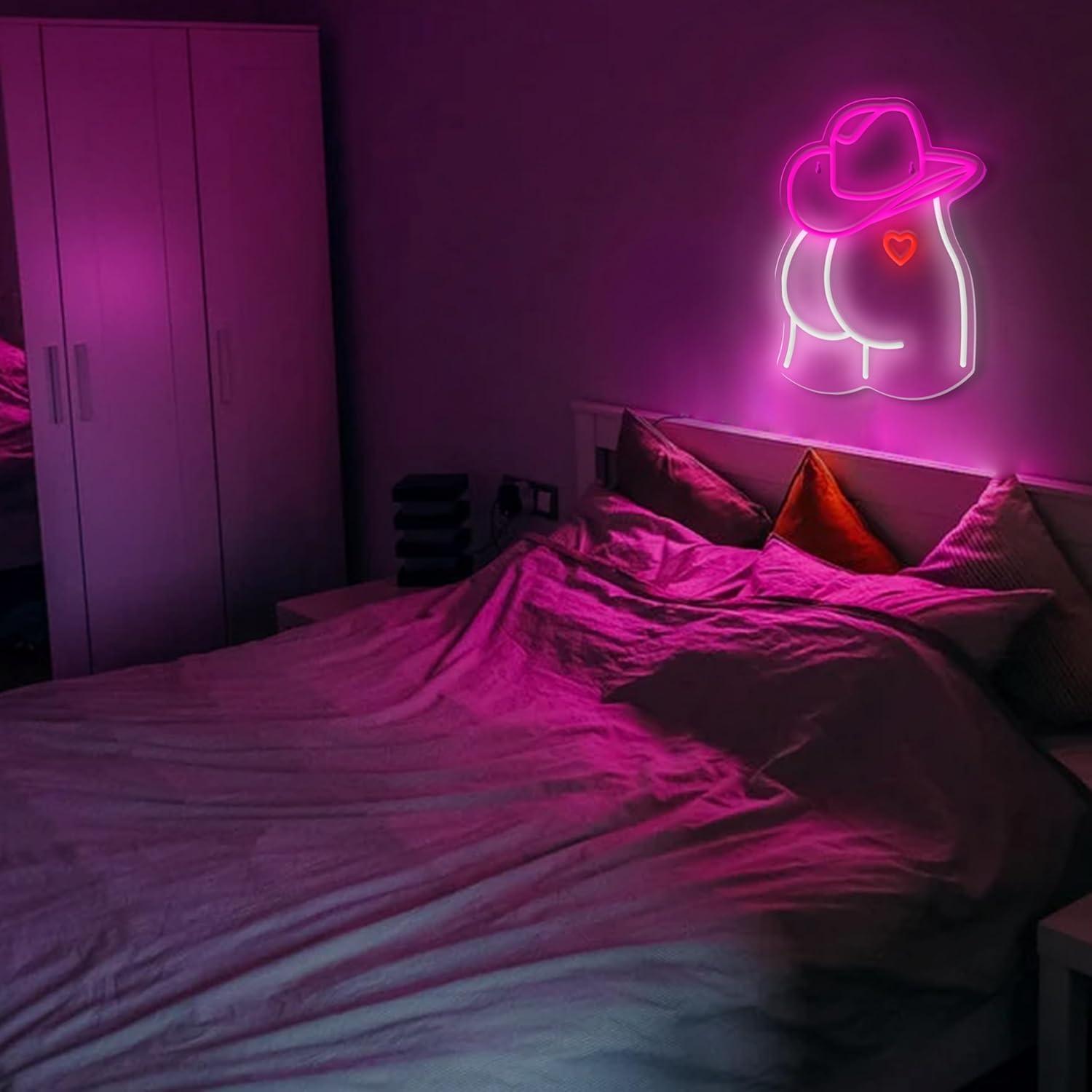 Cowgirl Neon Sign Dimmable LED - Lighting Decor Wedding 评论和价格