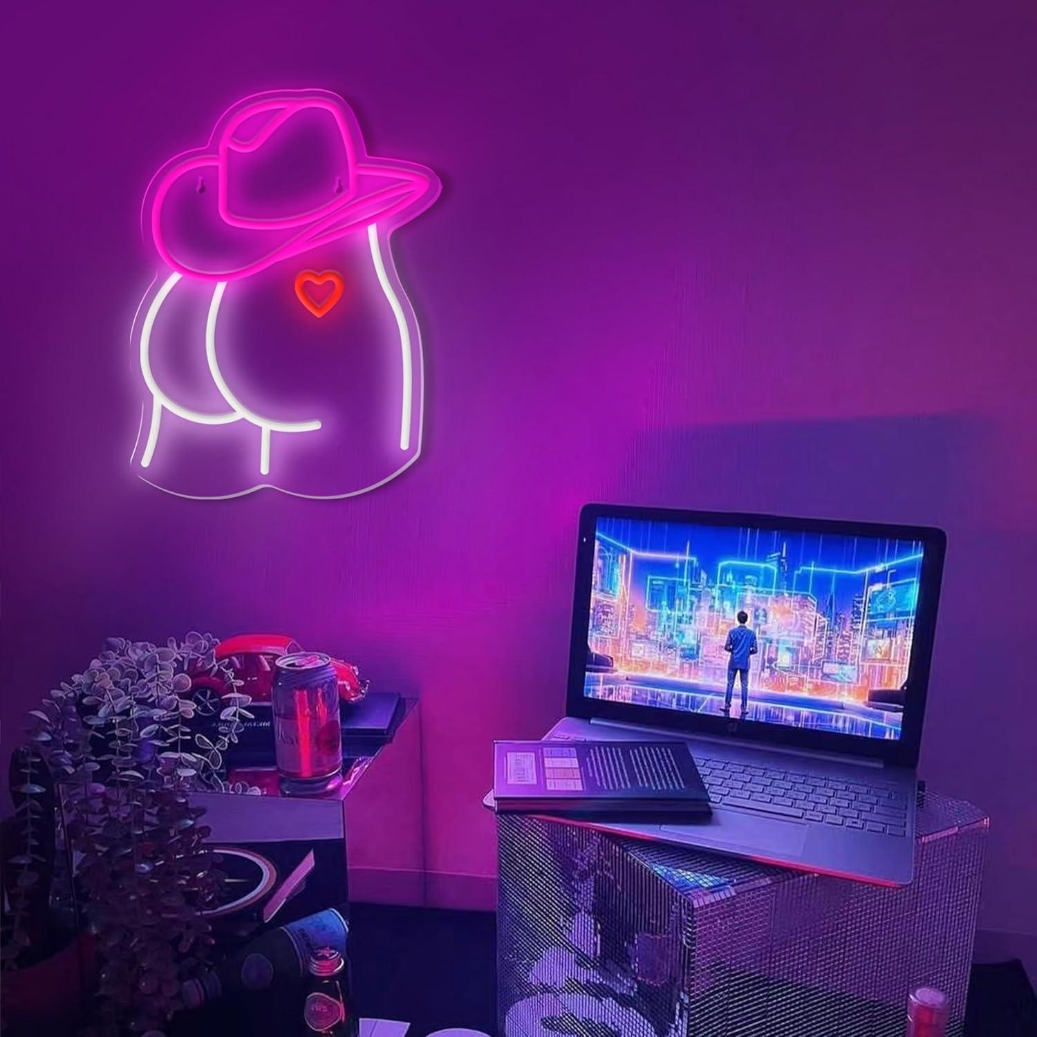 Cowgirl Neon Sign Dimmable LED - Lighting Decor Wedding 评论和价格