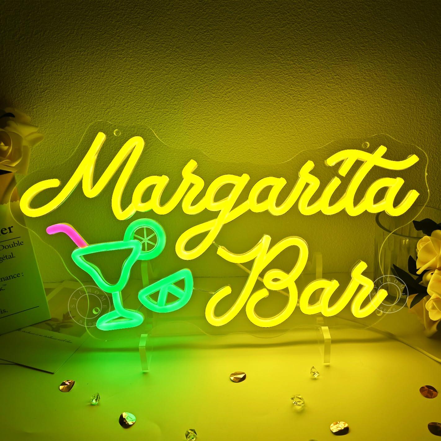 Margarita Bar Neon Sign Dimmab - Lighting Decor Wedding 评论和价格