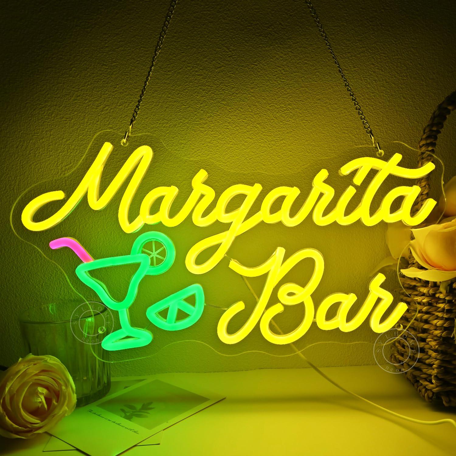 Margarita Bar Neon Sign Dimmab - Lighting Decor Wedding 评论和价格