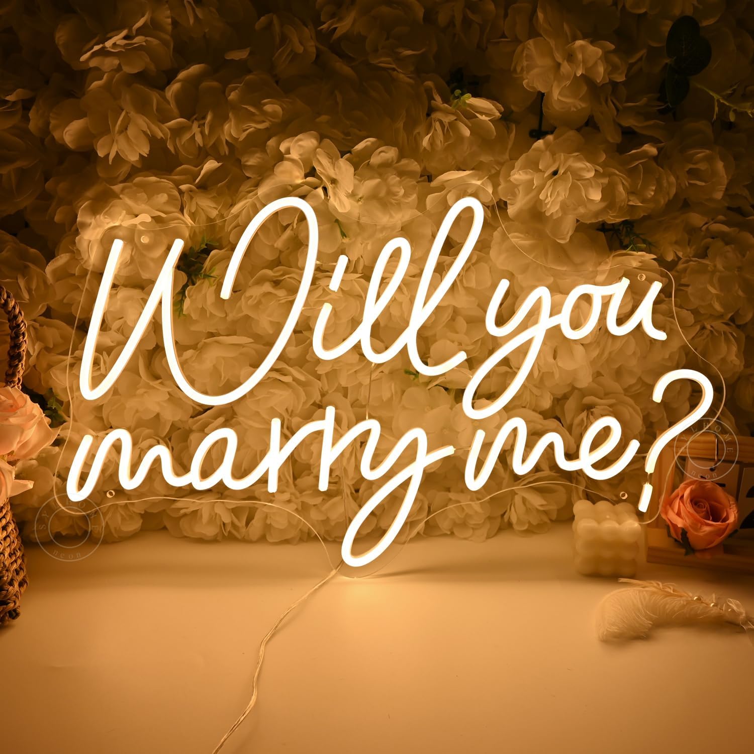 Will You Marry Me LED Neon Lig - Lighting Decor Wedding 评论和价格