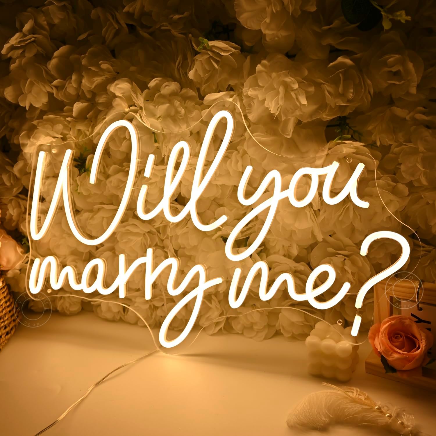 Will You Marry Me LED Neon Lig - Lighting Decor Wedding 评论和价格