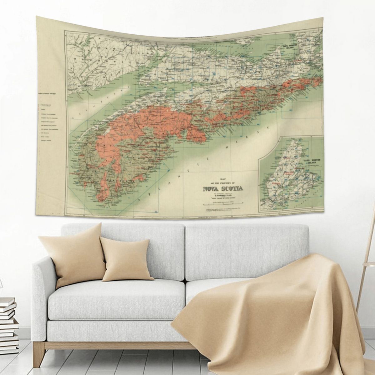Vintage Geological Map of Nova - Nova Decor & Lighting Vase 评论和价格