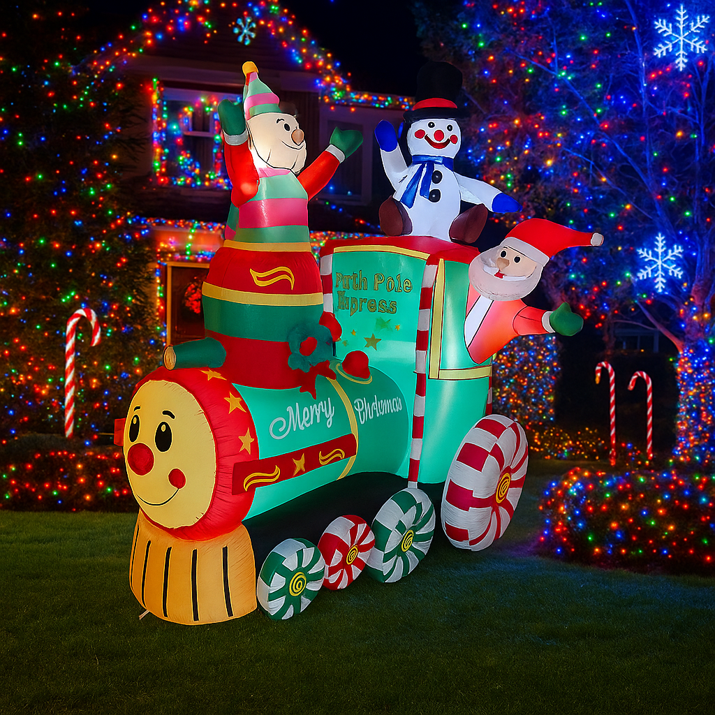 1.8M/5.9FT Inflatable Santa Cl - Santa'S Elves Holiday Lighting & Decor Llc 评论和价格