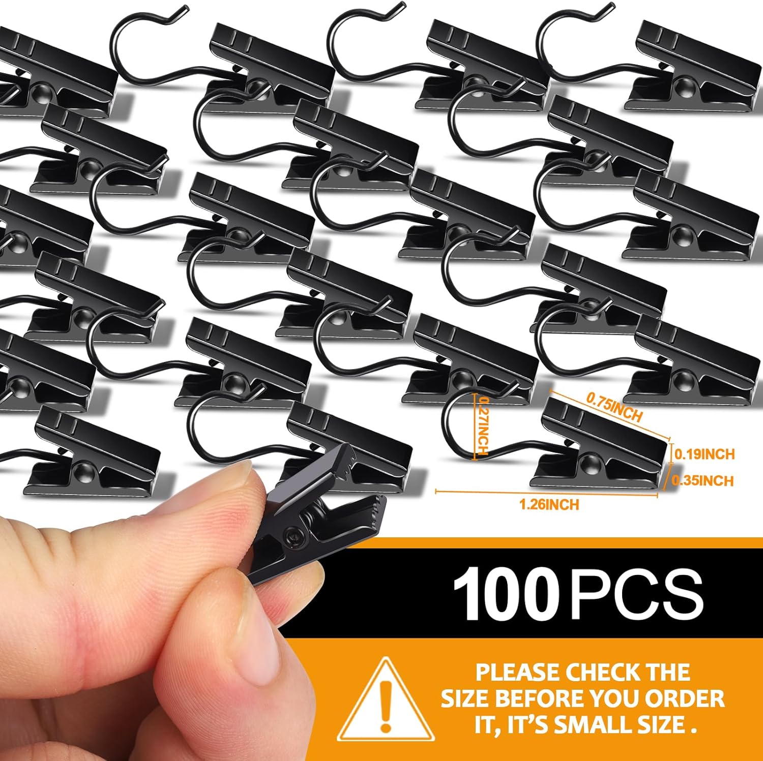 100 Pack Small Curtain Clips f - String Light Outdoor 评论和价格