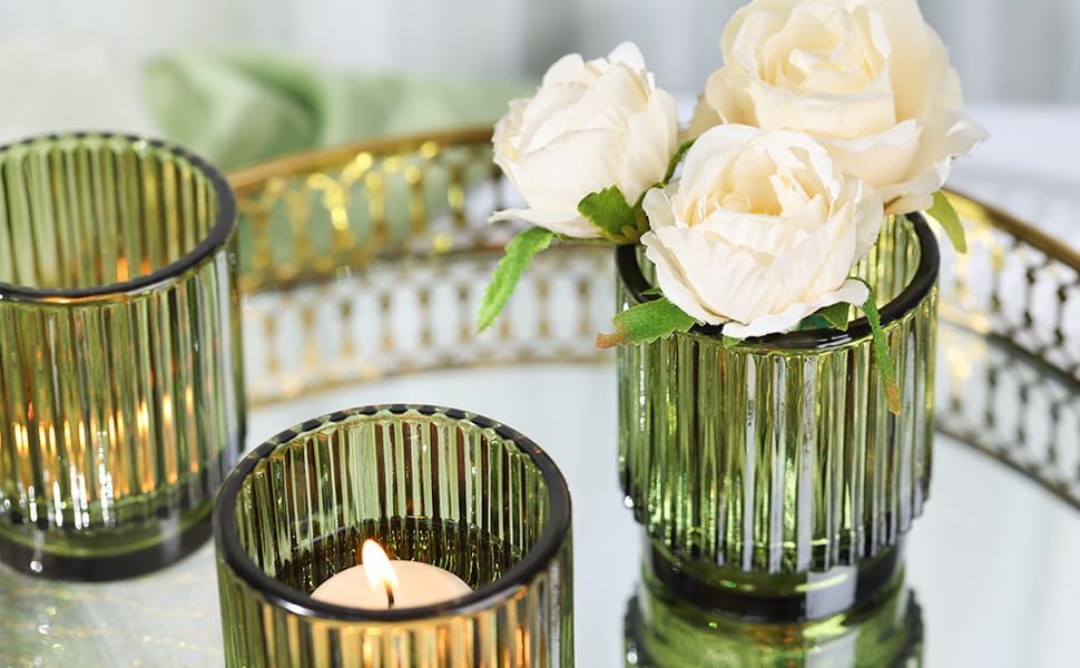 8pcs Green Votive Candle Holde - Lighting Decor Wedding 评论和价格