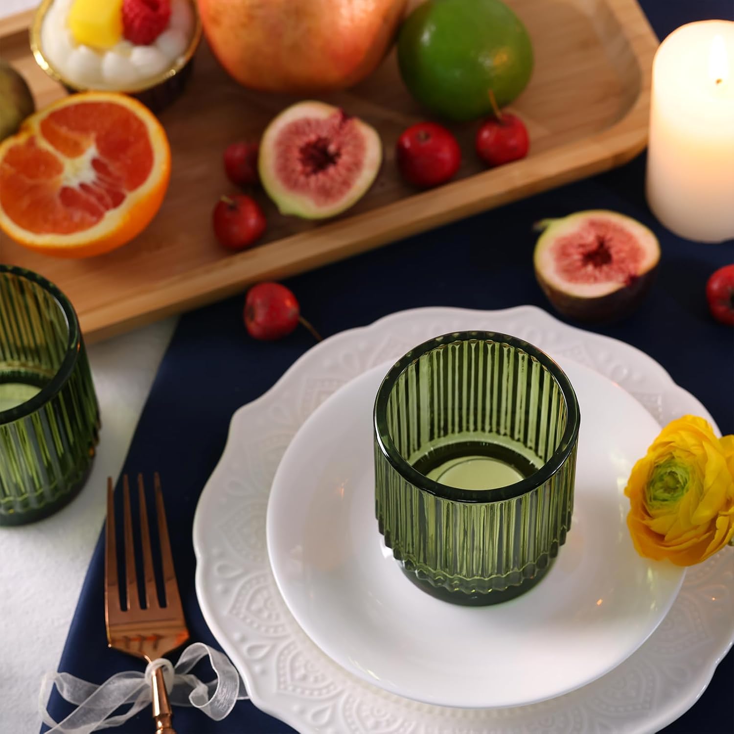 8pcs Green Votive Candle Holde - Lighting Decor Wedding 评论和价格