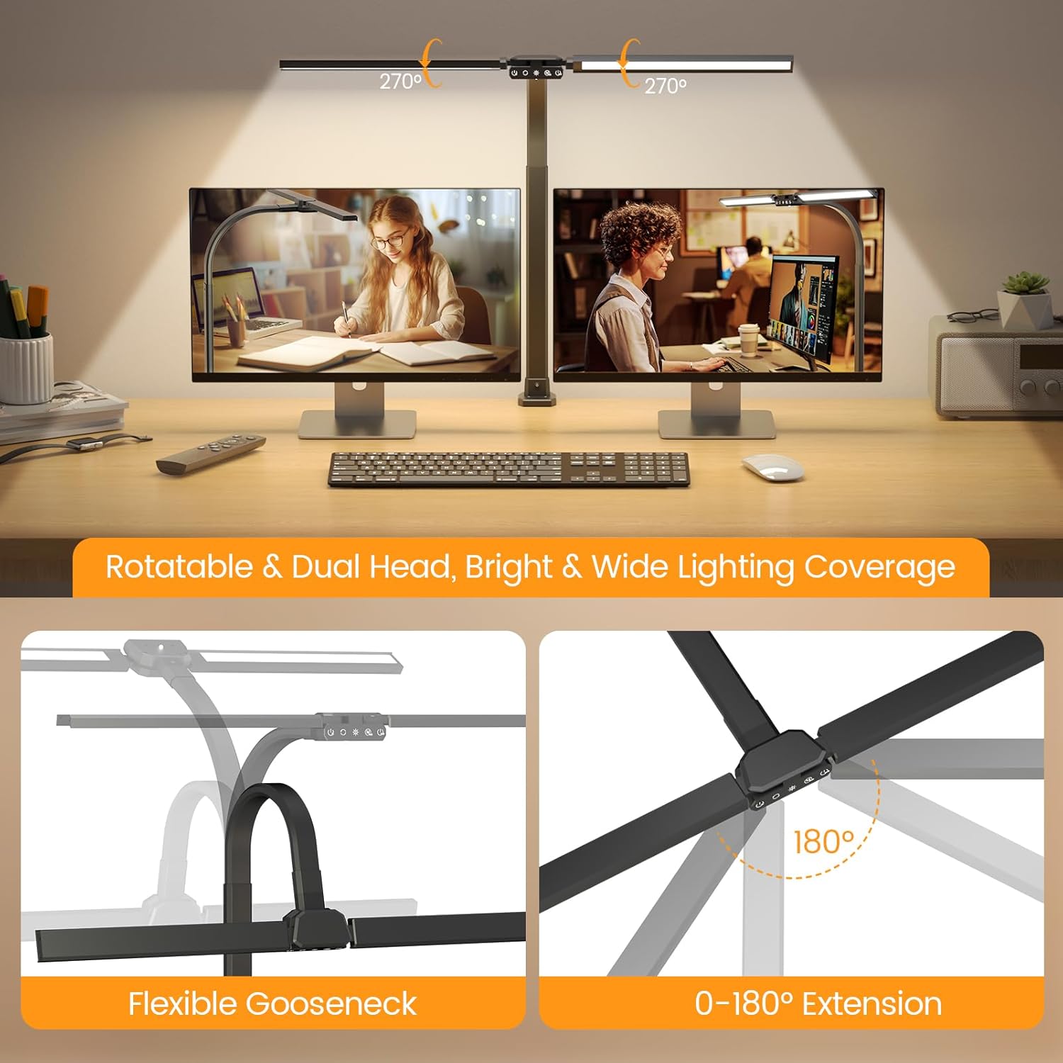 Upgraded RGB LED Desk Lamp wit - Home Lighting & Decor St Catharines On 评论和价格