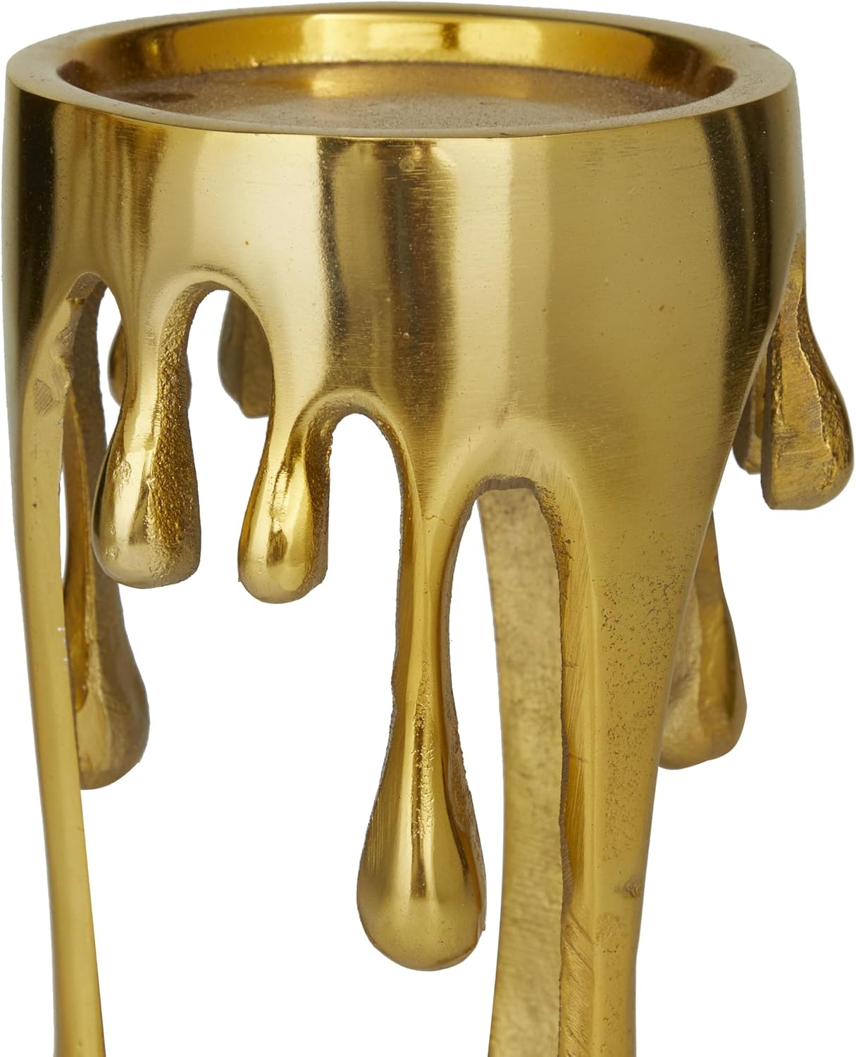 Gold Abstract Aluminum Candle  - Candle Holder Set 评论和价格
