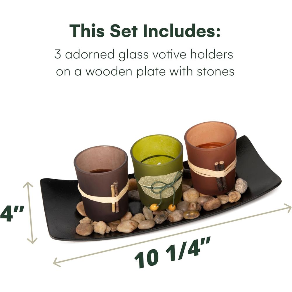 Elegant Vintage-Style Votive C - Candle Holder Set 评论和价格