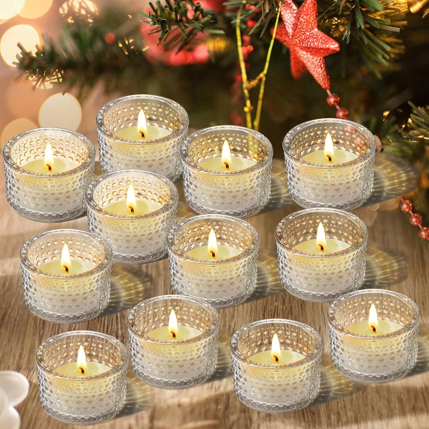 Clear Tealight Candle Holders  - Candle Holder Set 评论和价格