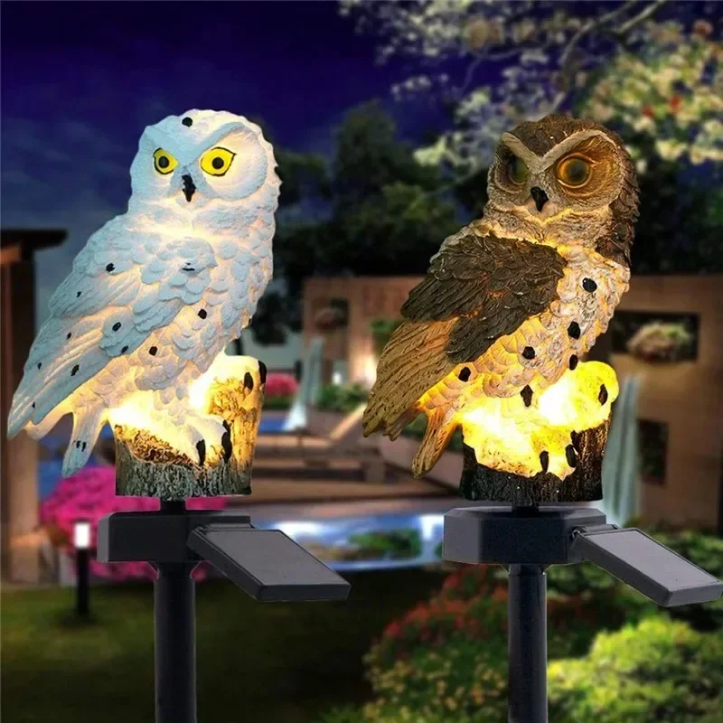 Solar Owl Statue Garden Light  - String Light Outdoor 评论和价格