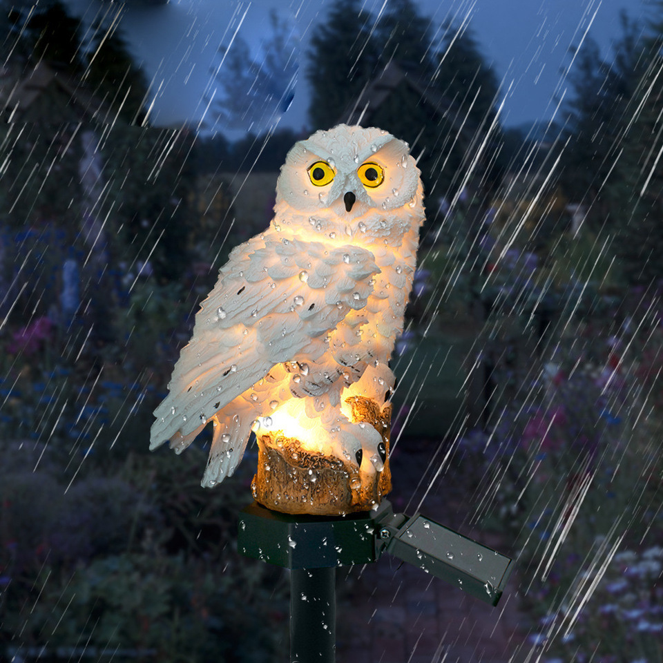 Solar Owl Statue Garden Light  - String Light Outdoor 评论和价格