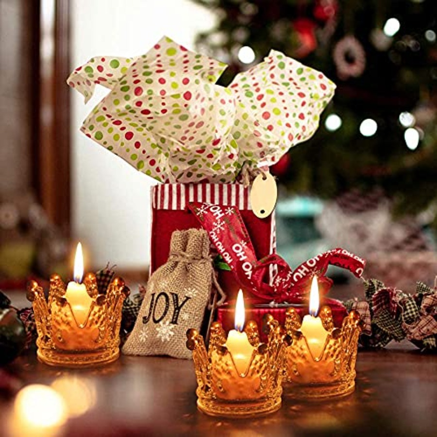Crown Glass Tealight Candle Ho - Candle Holder Set 评论和价格