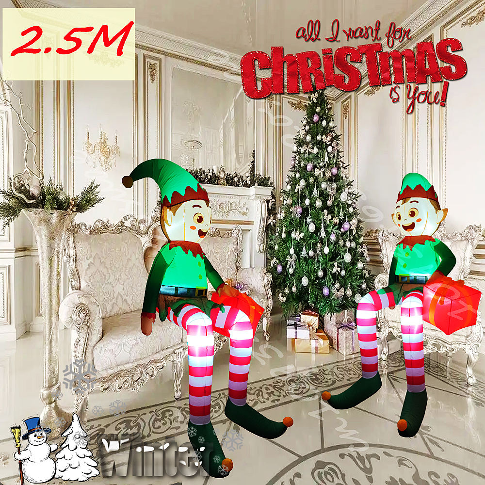 2.5M/8.2FT Christmas Santa Inf - Santa'S Elves Holiday Lighting & Decor Llc 评论和价格