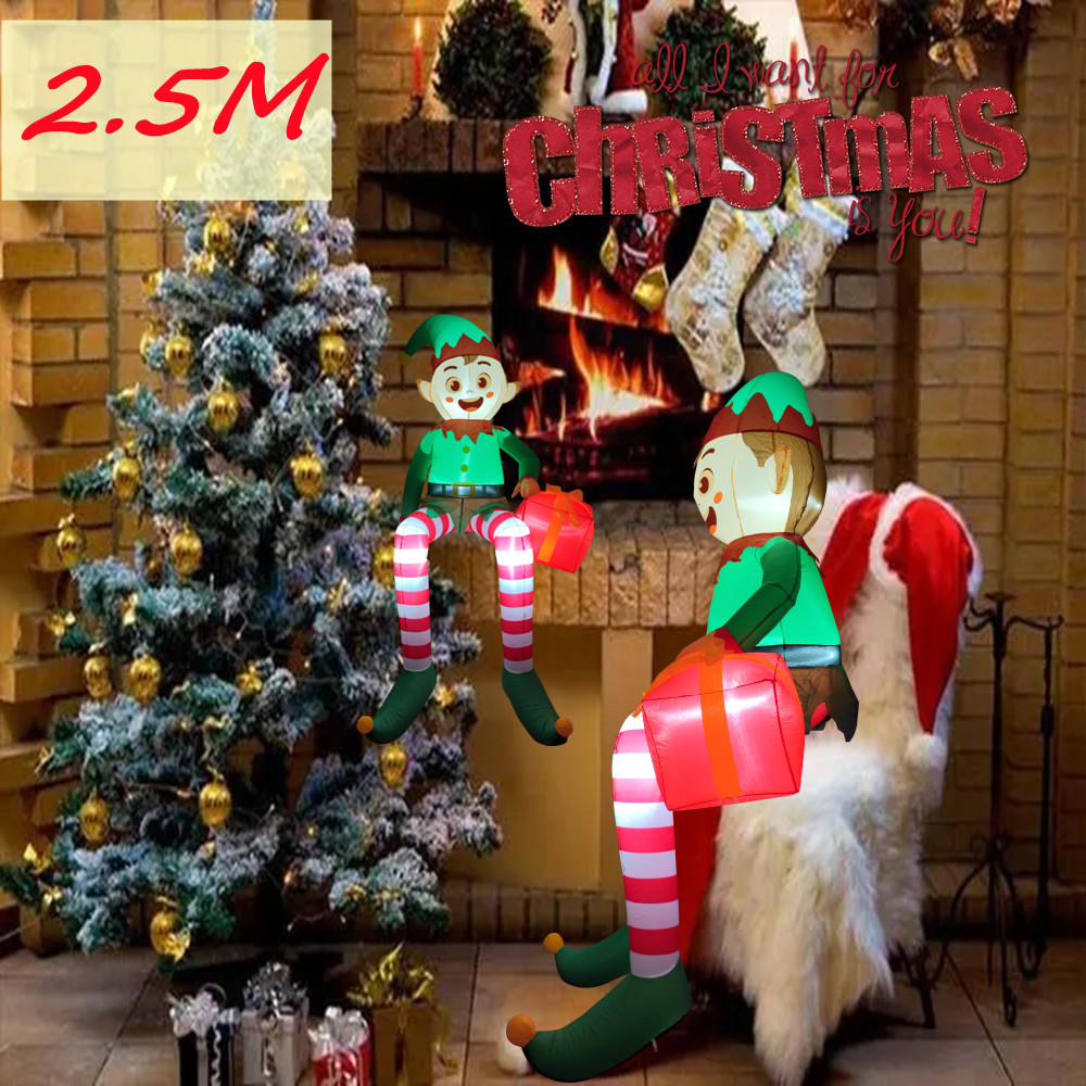 2.5M/8.2FT Christmas Santa Inf - Santa'S Elves Holiday Lighting & Decor Llc 评论和价格