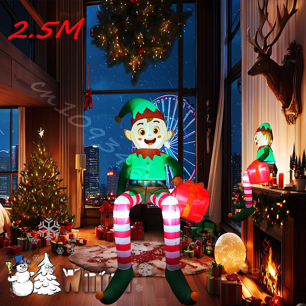 2.5M/8.2FT Christmas Santa Inf - Santa'S Elves Holiday Lighting & Decor Llc 评论和价格