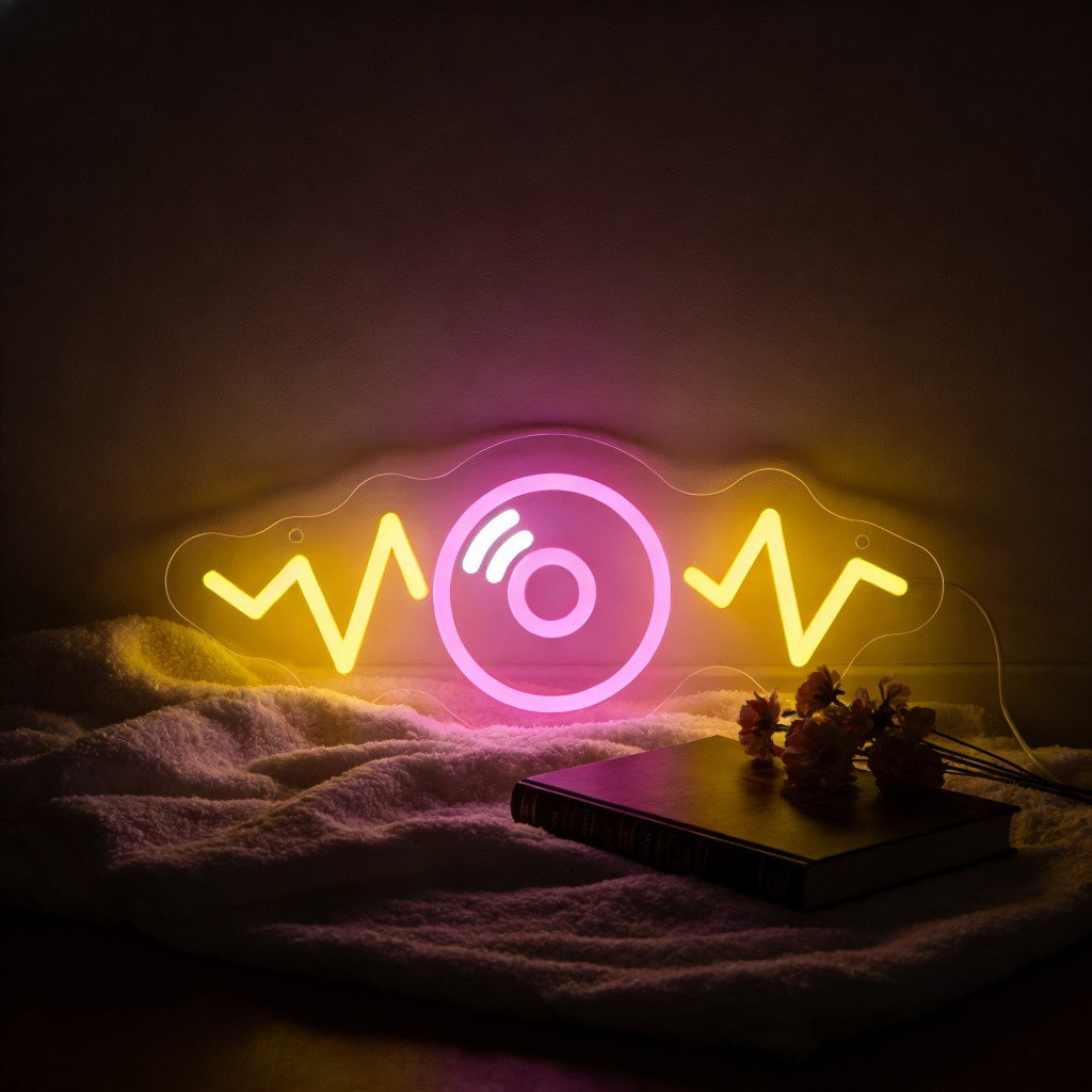 Sound Wave LED Neon Sign for B - Lighting Decor Wow 评论和价格