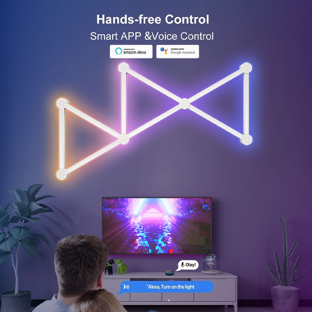 LED Smart Wall Lamp RGBIC Ligh - Foyer Lighting Wall Decor 评论和价格