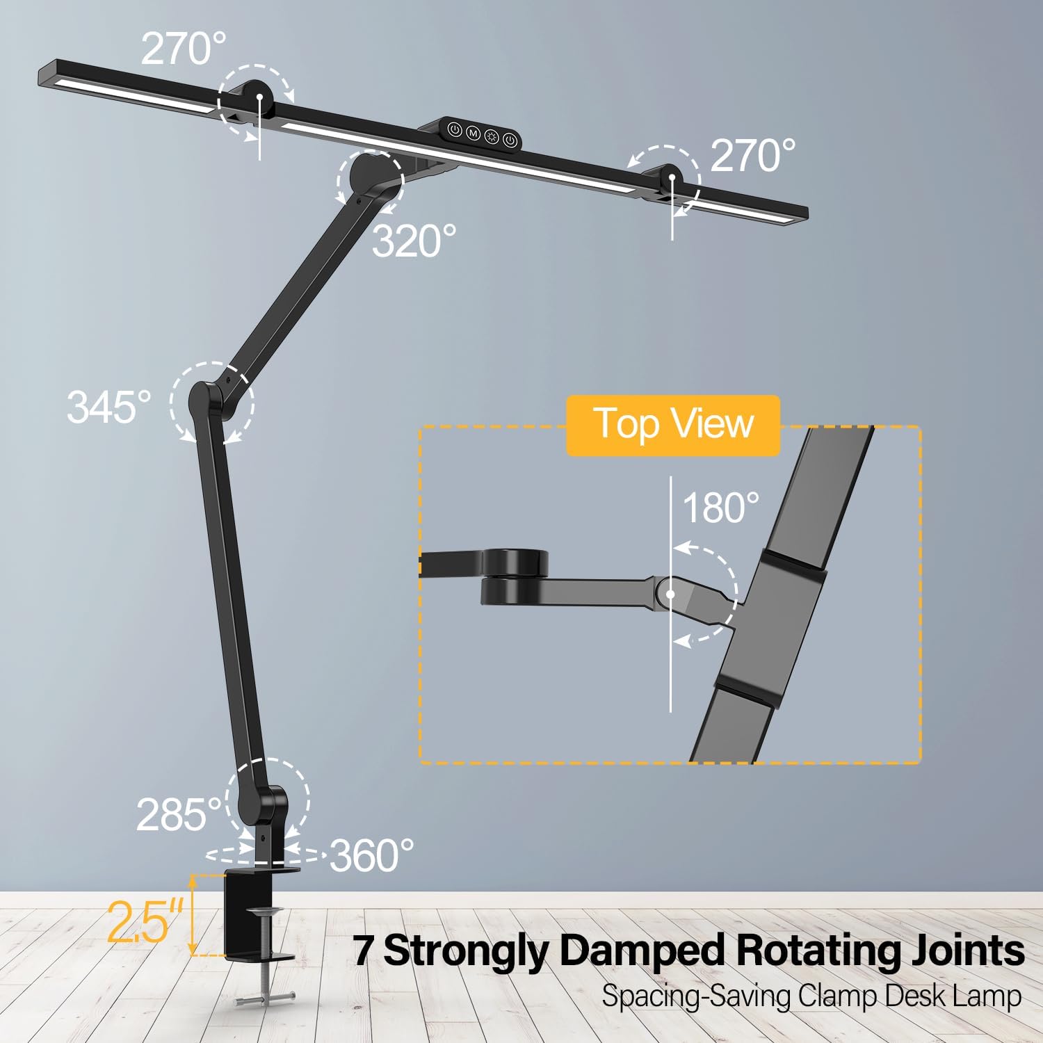 24W LED Desk Lamp with Clamp,  - Home Lighting & Decor St Catharines On 评论和价格
