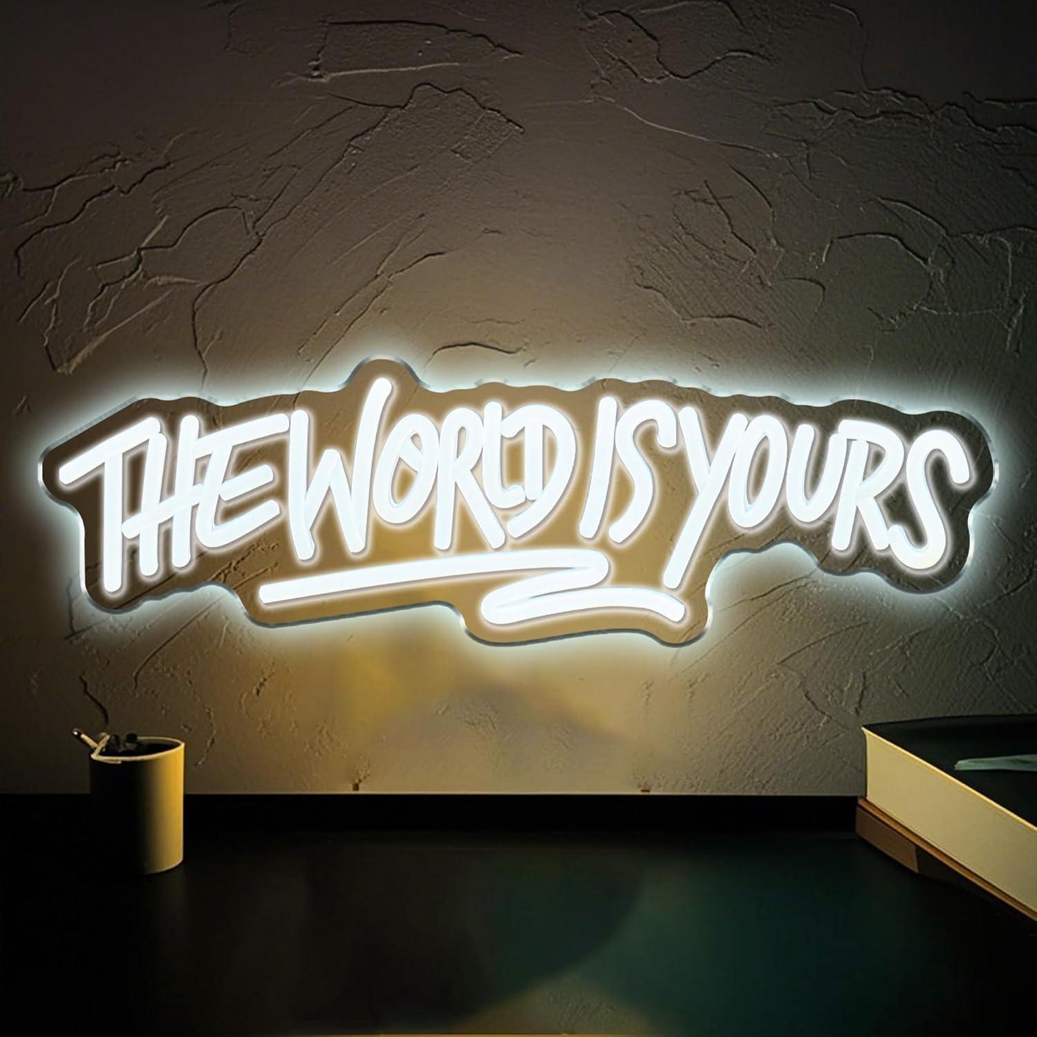 The World is Yours Neon Sign U - Lighting Decor Wedding 评论和价格
