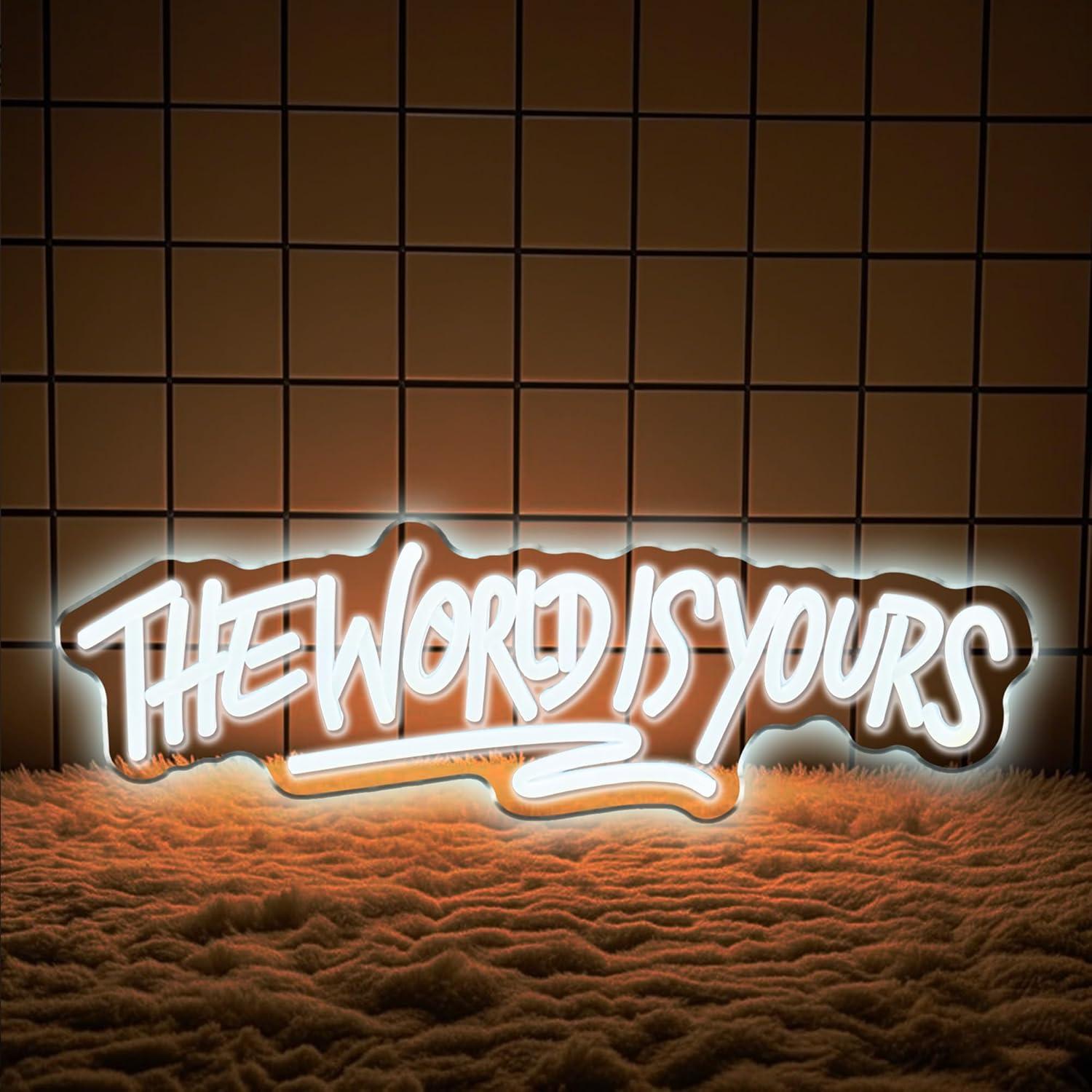 The World is Yours Neon Sign U - Lighting Decor Wedding 评论和价格