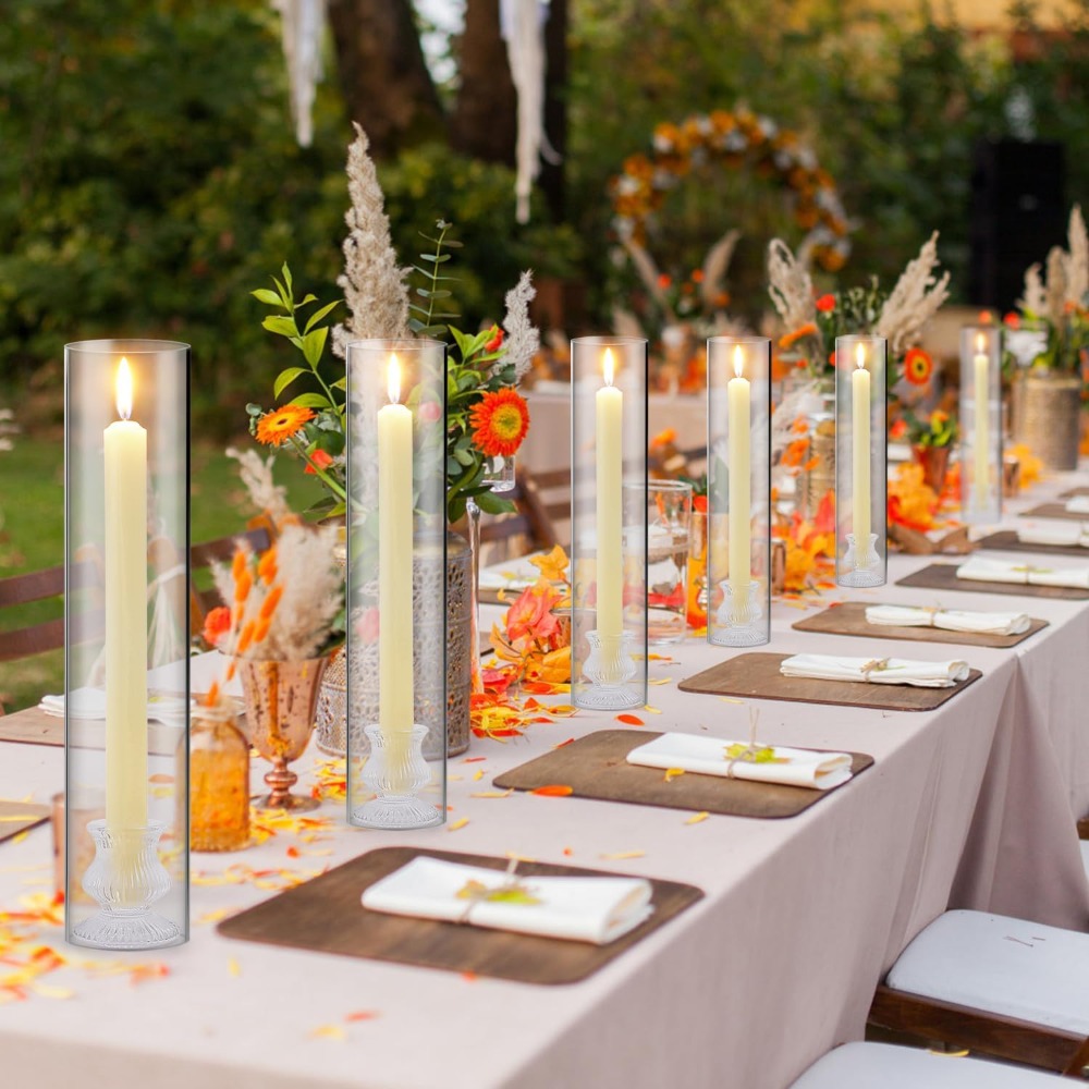 12 Sets 24 Pcs 12 inch Hurrica - Candle Holder Set 评论和价格