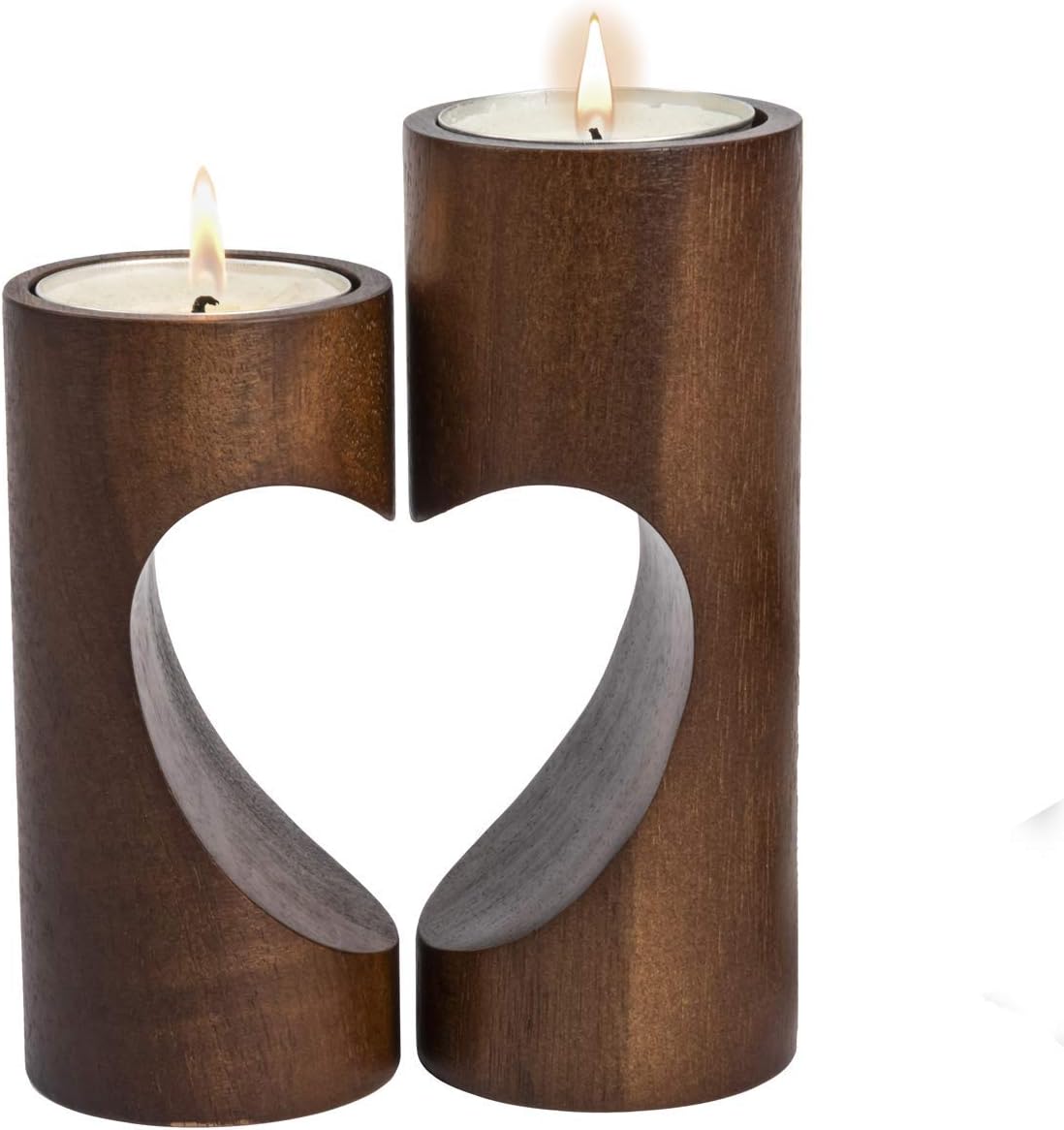 Wood Tealight Candle Holders,  - Candle Holder Set 评论和价格